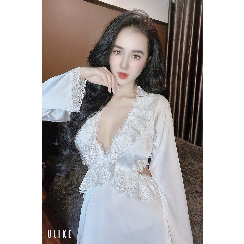 Đầm ngủ sexy dáng dài khoe lưng trần siêu sinh, hàng thiết kế