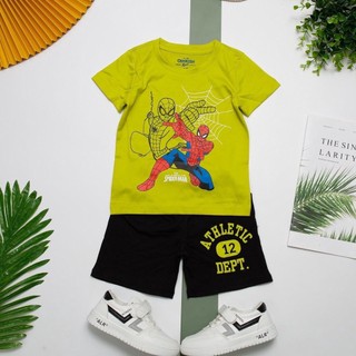 Bộ thun cộc tay siêu nhân cho bé trai . Hàng VNXK xịn đẹp