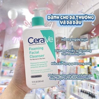 SỮA RỬA MẶT CERAVE BẢN PHÁP DA DẦU 236ML