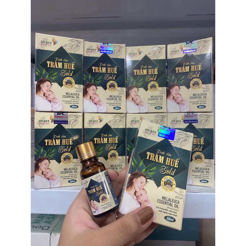 [Mã SMKB151 giảm 10% đơn 500.000Đ] Tinh Dầu Tràm Huế Gold Dr Bee Phòng Cảm Lạnh, Đuổi Muỗi Cho Bé Khỏe Mạnh