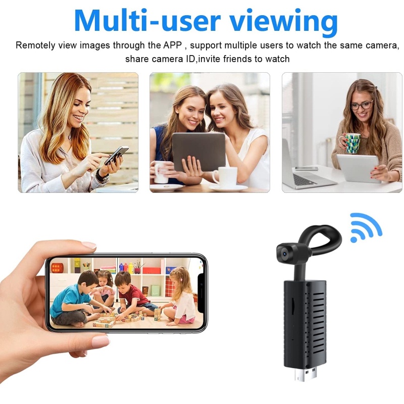 Máy Quay Phim mini 1080p Kết Nối wifi Không Dây Có Tầm Nhìn Ban Đêm
