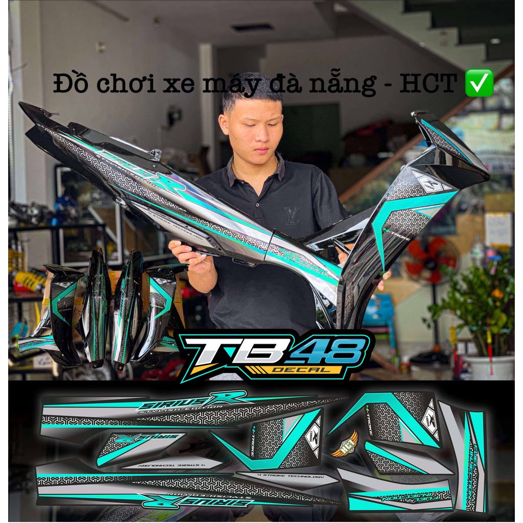 Tem Sirius HCT 2023 cho dàn áo full Đen mx1026