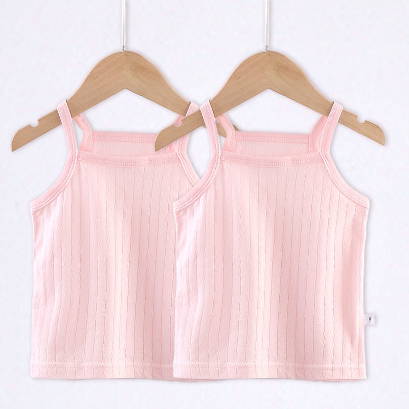 Áo Hai Dây Cotton Mỏng Phong Cách Mới Cho Bé Gái