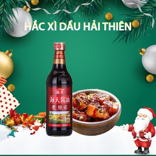 Hắc xì dầu trung quốc Hải Thiên 500ml gia vị trung quốc chuẩn vị