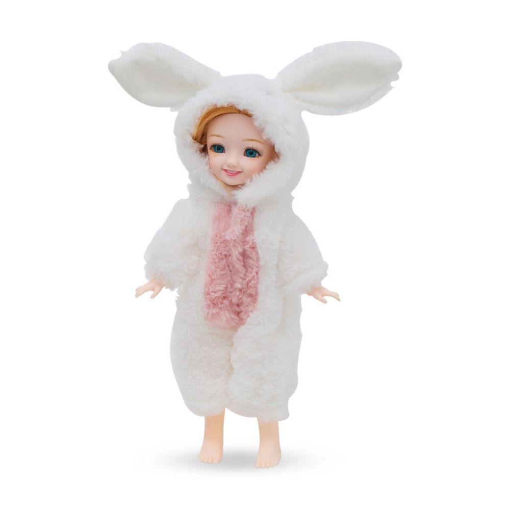 IVORY Thỏ Nhồi Bông 12 inch / 30cm Tự Làm Mặc Đồ Cho Búp Bê