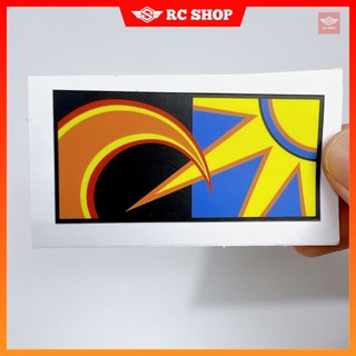 Tem rossi sun and moon dán xe siêu ngầu