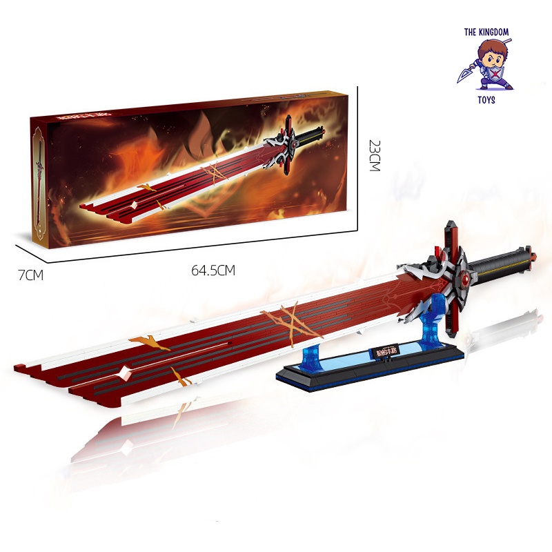 Đồ Chơi Lắp Ráp Kiểu LEGO Mô Hình Thanh Kiếm Wolf's Gravestone Đường Cùng Của Sói Trong Genshin Impact 92032