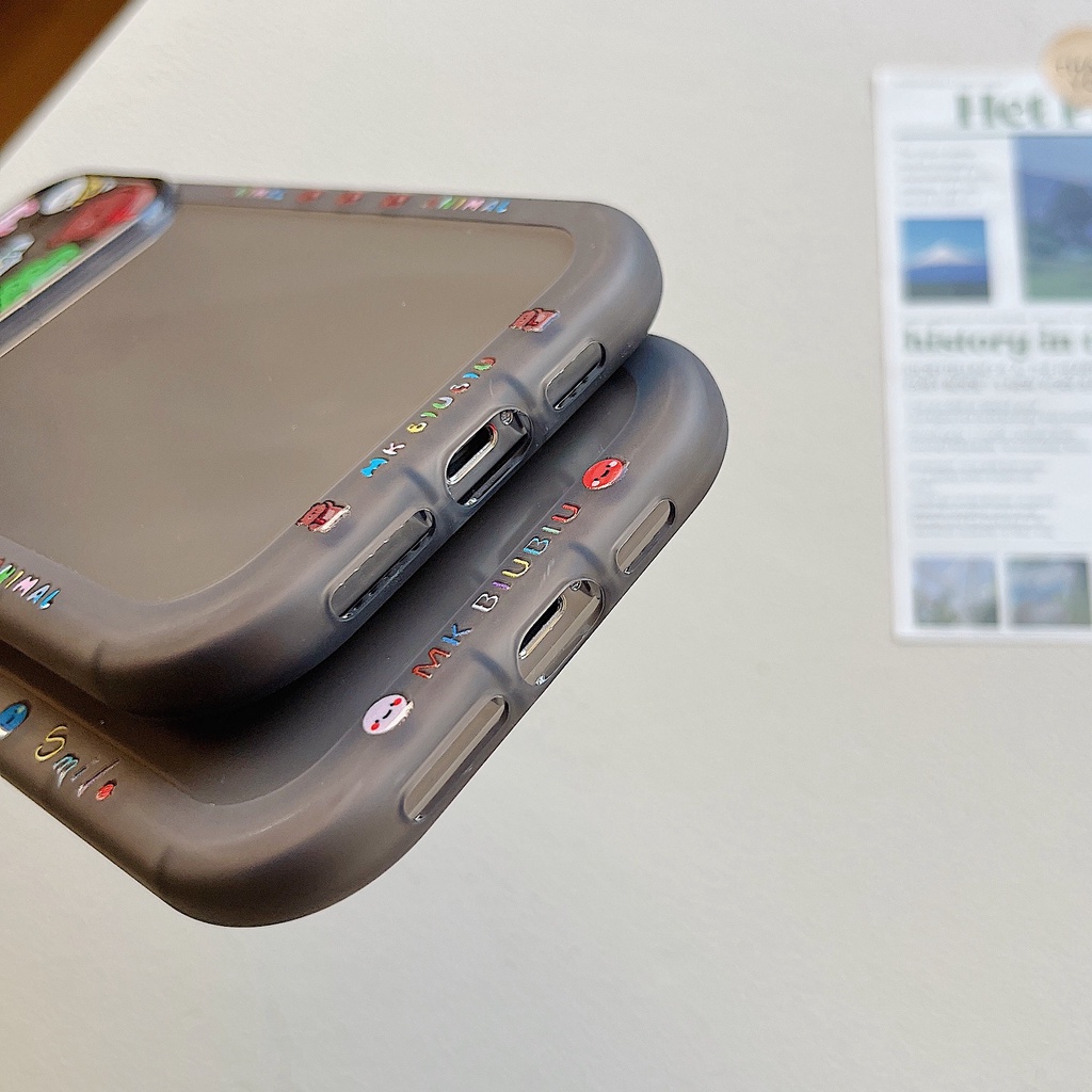 Ốp Điện Thoại TPU Dẻo Trong Suốt Họa Tiết Hoạt Hình Cô Gái &amp; Động Vật Cho iPhone 14 13 12 11Pro Max 14 Plus