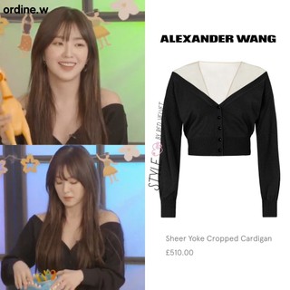 ORDER_áo len trễ vai phối lưới cổ V Sunmi, RedVelvet Irene