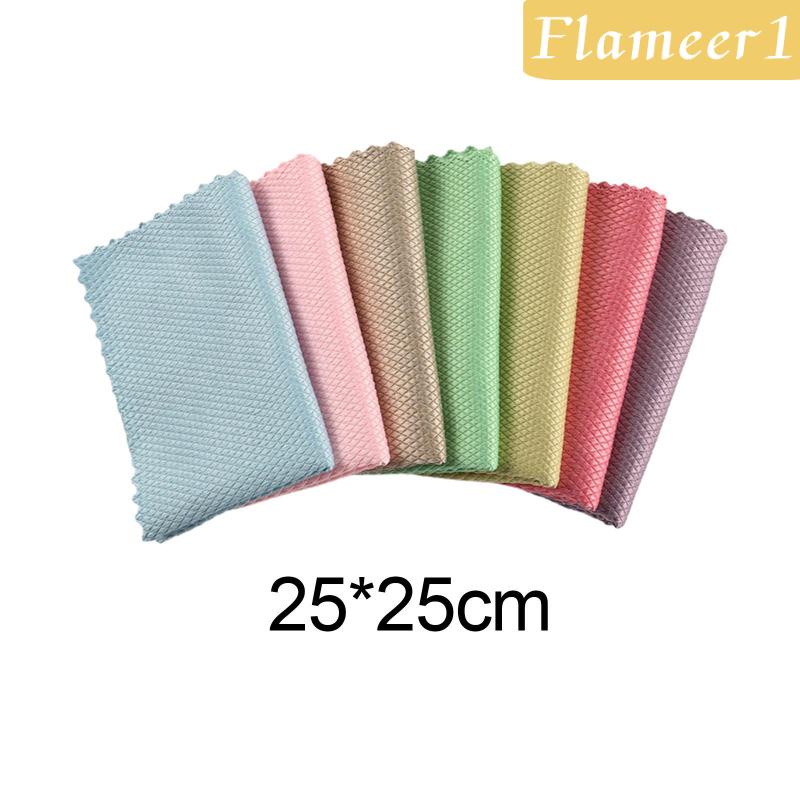 1 [Flameer] 5 Khăn Lau Polyester Nhanh Khô Cho Bồn Cầu / Bồn Rửa Chén