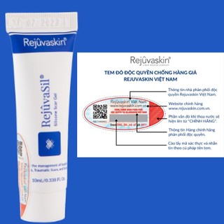 Gel Gejuvasil 10ml - ngăn ngừa và loại bỏ sẹo lồi, sẹo phẫu thuật, sẹo tai nạn, sẹo thâm, sẹo bỏng
