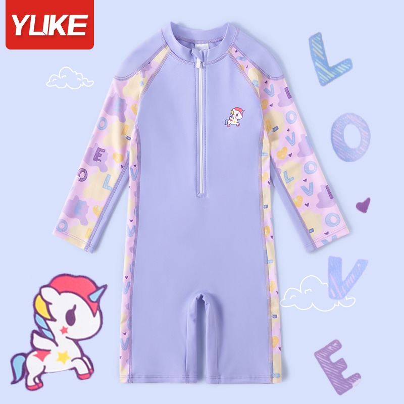 Bộ Đồ Bơi Một Mảnh Cỡ Nhỏ / Vừa / Lớn Nhanh Khô Phong Cách Mới Cho Bé Gái