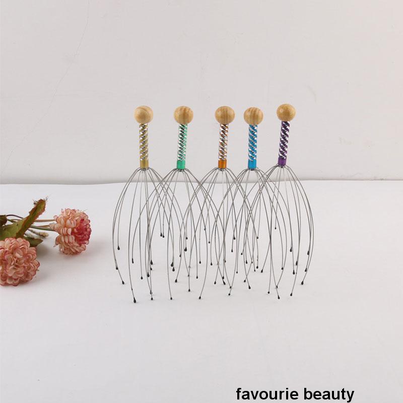 🌺 🌺Máy Mát Xa Đầu Bạch Tuộc Bằng Kim Loại Giúp Thư Giãn Và Giảm Đau Cơ