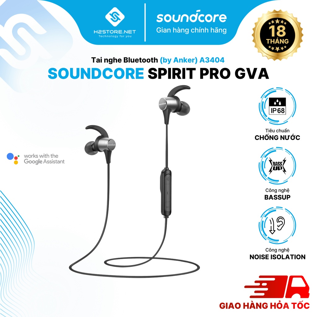 Tai Nghe Bluetooth Soundcore Spirit Pro GVA (By Anker) - A3404