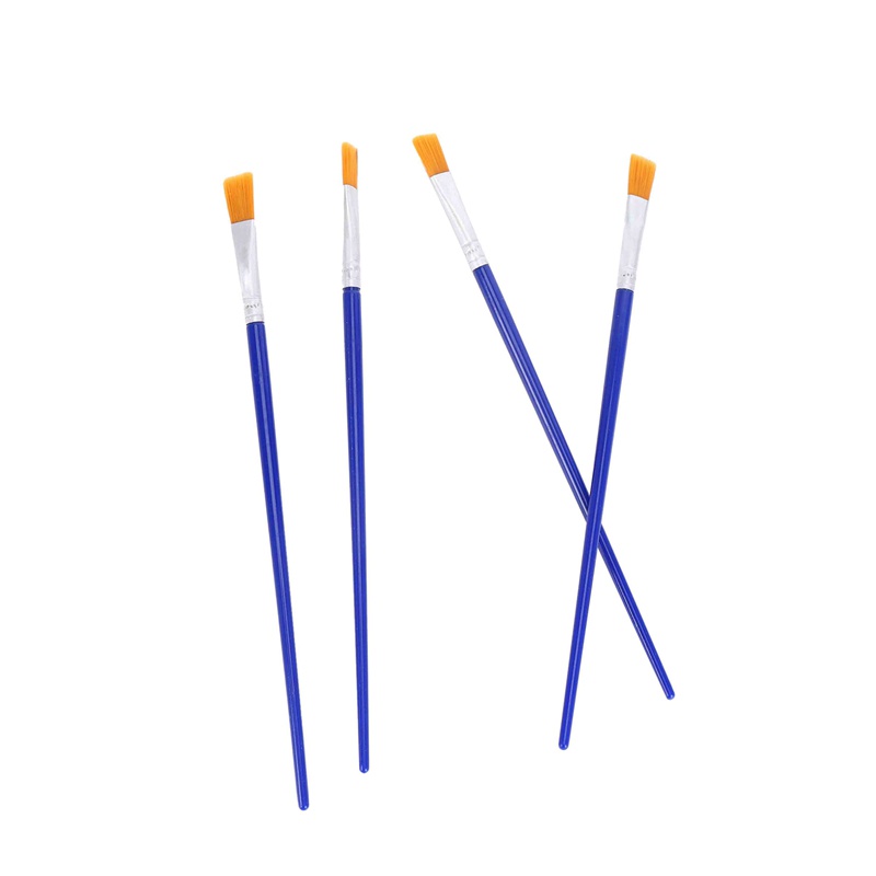 Set 100 Cọ Vẽ Tranh Màu Nước Acrylic Dầu Đầu Dẹt Cỡ Lớn Cho Trẻ Em / Người Lớn