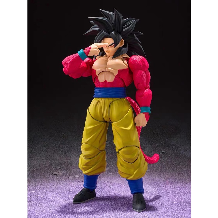 Mô Hình Đồ Chơi Nhân Vật Vegeta Son Gokuu Super Saiyan 4 Trong Phim Bảy Viên Ngọc Rồng GT S.H.Figuarts