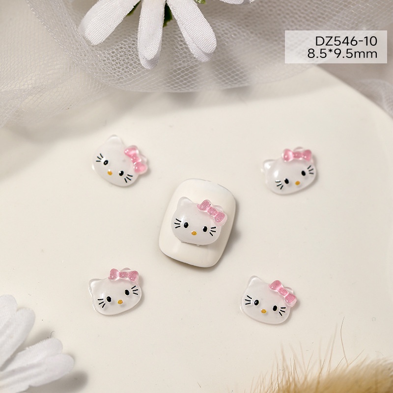 Túi 10 Phụ Kiện Trang Trí Móng Tay Hình Thỏ Gấu Kumi Ngôi Sao delu Nổi Tiếng Hoạt Hình Phổ Biến