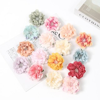 1 cái 6cm hoa mẫu đơn hoa hồng nhân tạo đầu lụa hoa giả cho trang trí phòng gia đình trang trí đám cưới ngày lễ tình nhân quà tặng thủ công diy