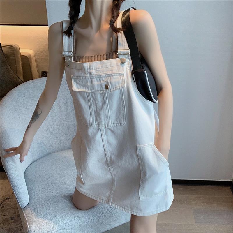 IELGY Đầm Dáng Rộng Thiết Kế Đơn Giản Phong Cách retro Cho Nữ