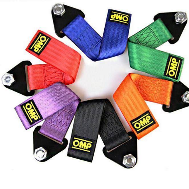 OMP Trailer Belt Car Universal Modification Trailer Rope OMP Trailer Traction Belt Trailer Belt Surrounding Front Bumper Decoration ICKK