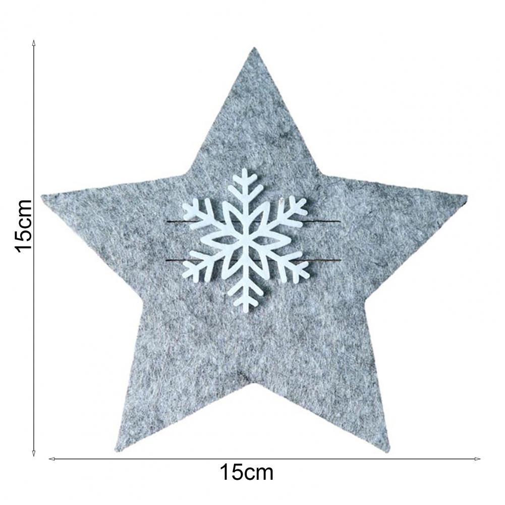 Bộ 4 Vỏ Bọc Dao Nĩa Hình Ngôi Sao Năm Cánh Siêu Bền Tiện Dụng Cho Gia Đình / Tiệc Giáng Sinh