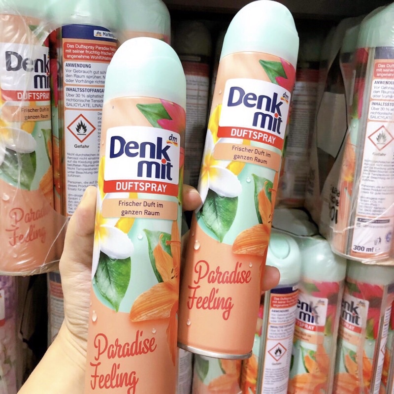 Xịt thơm phòng hương hoa Denkmit, 300ml ,hàng Đức