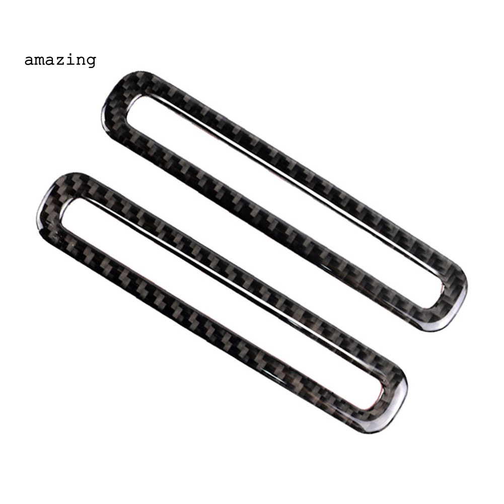 1 Cặp Miếng Dán Trang Trí Lỗ Thông Khí Xe Hơi Ford Mustang Bằng Sợi Carbon