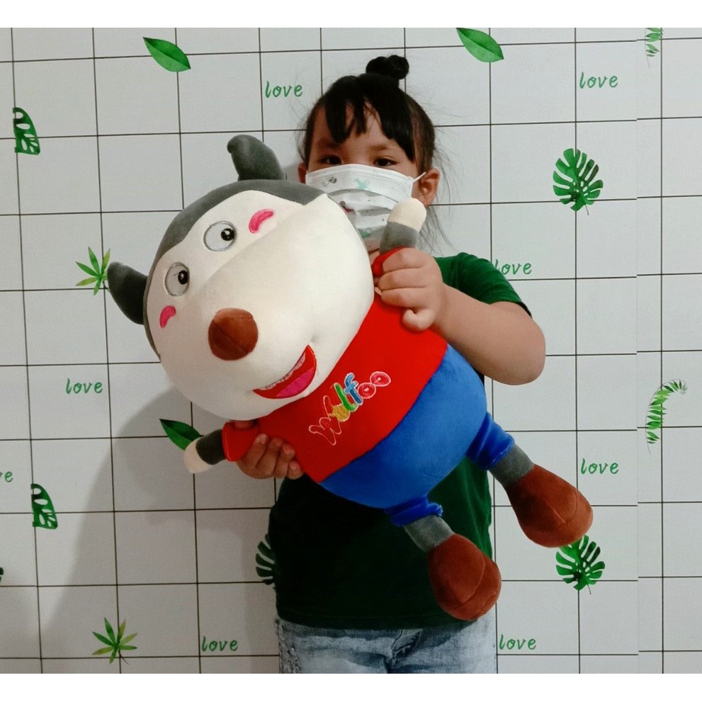GẤU BÔNG SÓI VẢI MỀM MỊN MINISO CAO CẤP