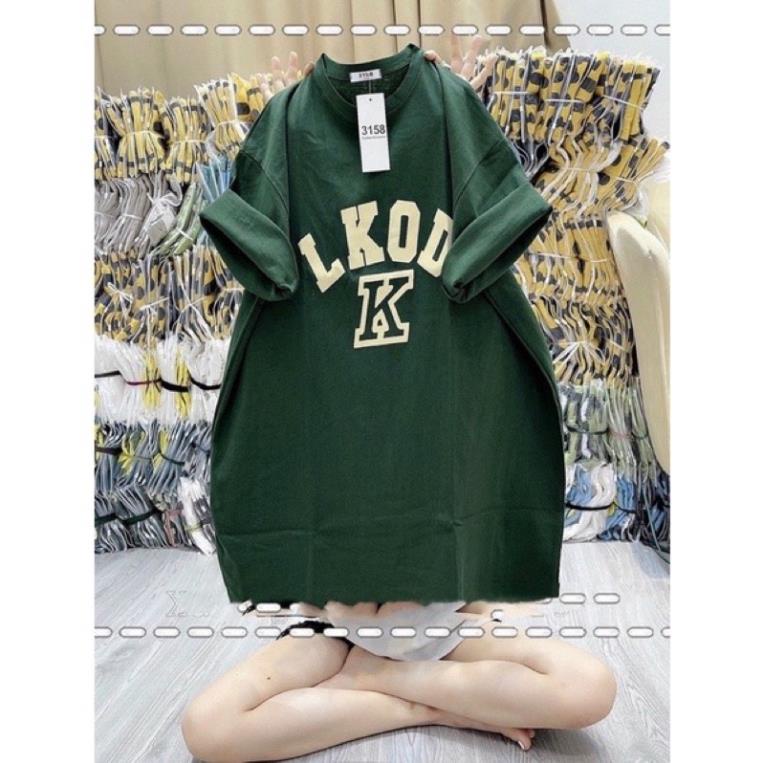 [ Rẻ Vô Địch ] Áo Thun Phông 3158 Cotton Khô Nữ Form Rộng Unisex LKOD