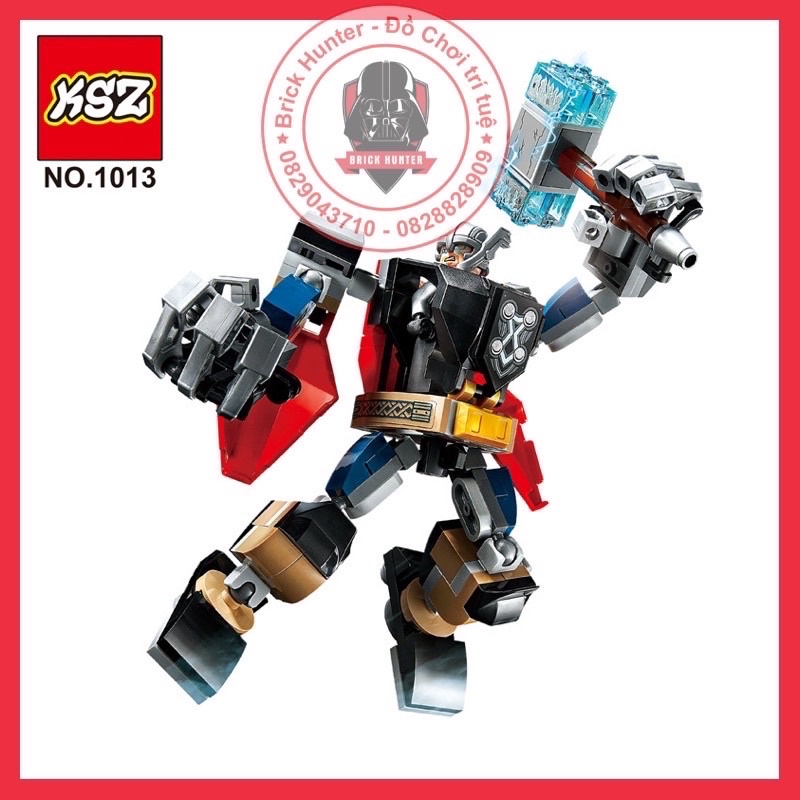 Bộ xếp hình Marvel Thor Mech mô hình lắp ráp bộ giáp của Thần Sấm