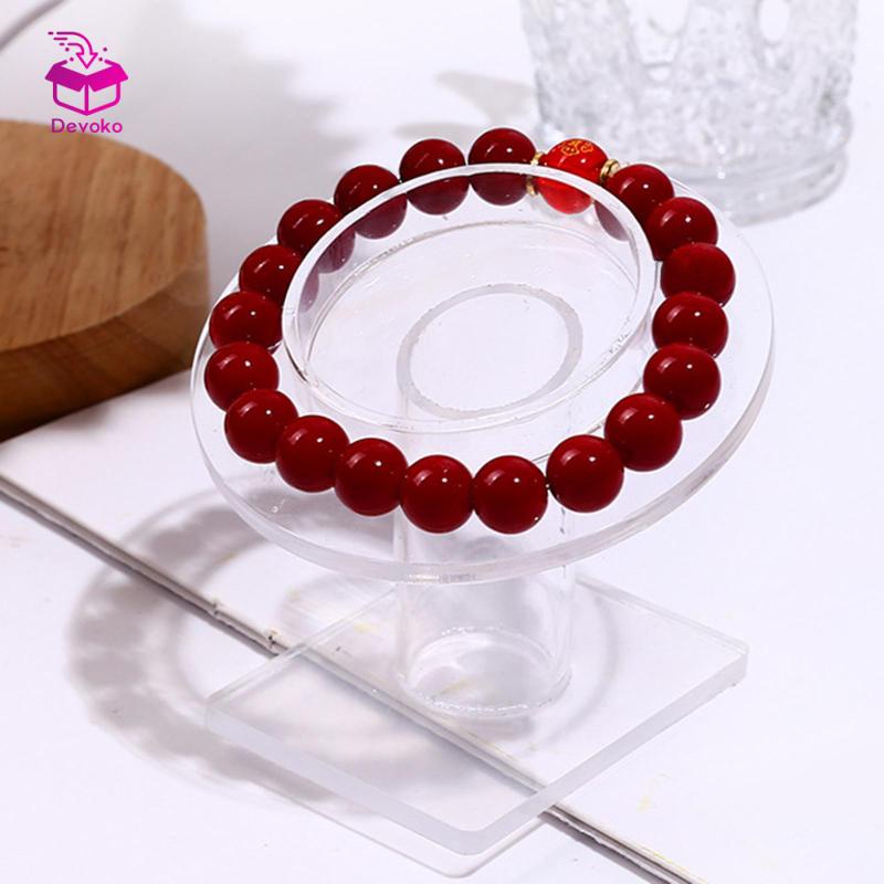 Đế trưng bày vòng đeo tay bằng acrylic Giá tổ chức cho Mặt bàn đồng hồ Mặt dây chuyền hạt tròn Lắc tay Khay trưng bày Giá tổ chức quà tặng sinh nhật cho cửa hàng Tủ trưng bày Tủ quần áo trên bàn Bán lẻ