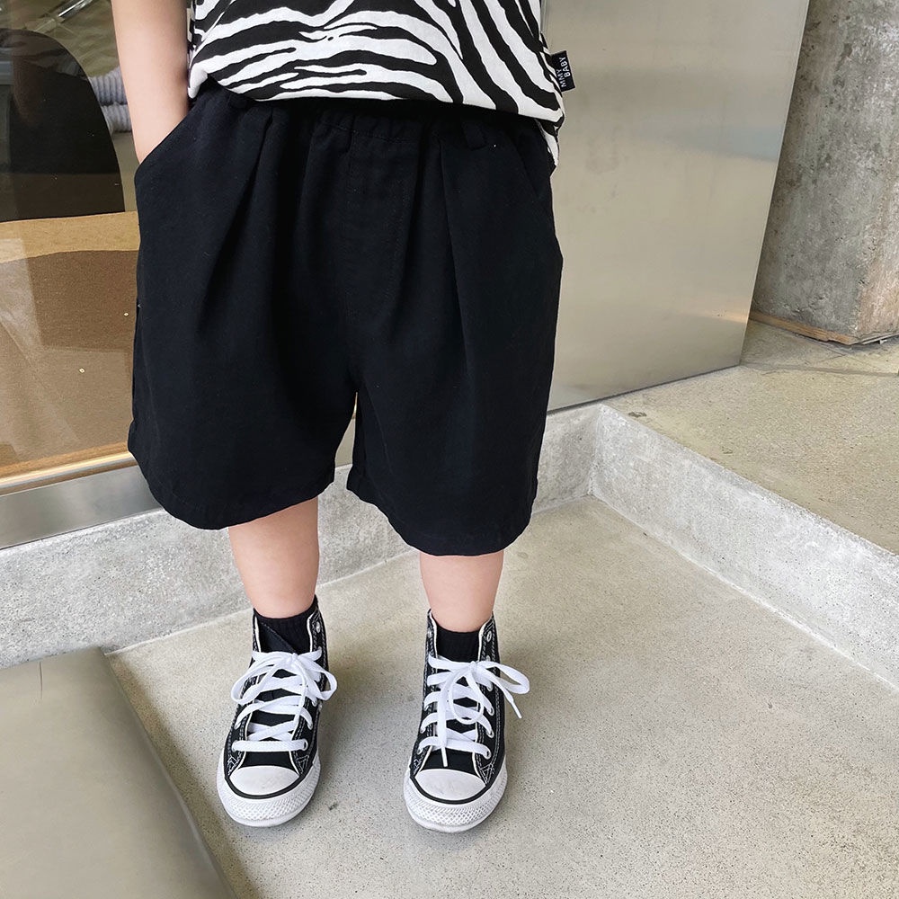Quần Short Dáng Rộng Màu Trơn Đơn Giản Thời Trang Hàn Quốc Mới Cho Nam