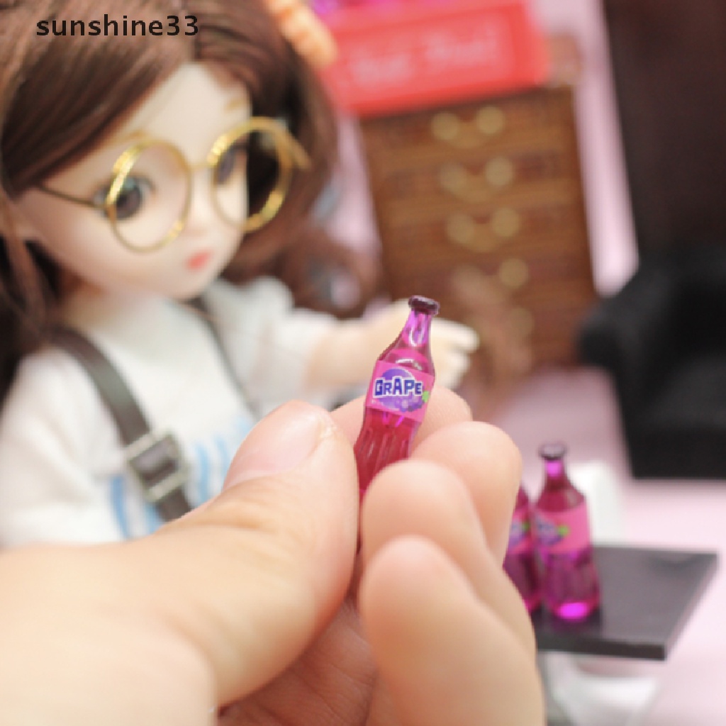 1 Bộ Mô Hình Chai Soda Mini Trang Trí Nhà Búp Bê