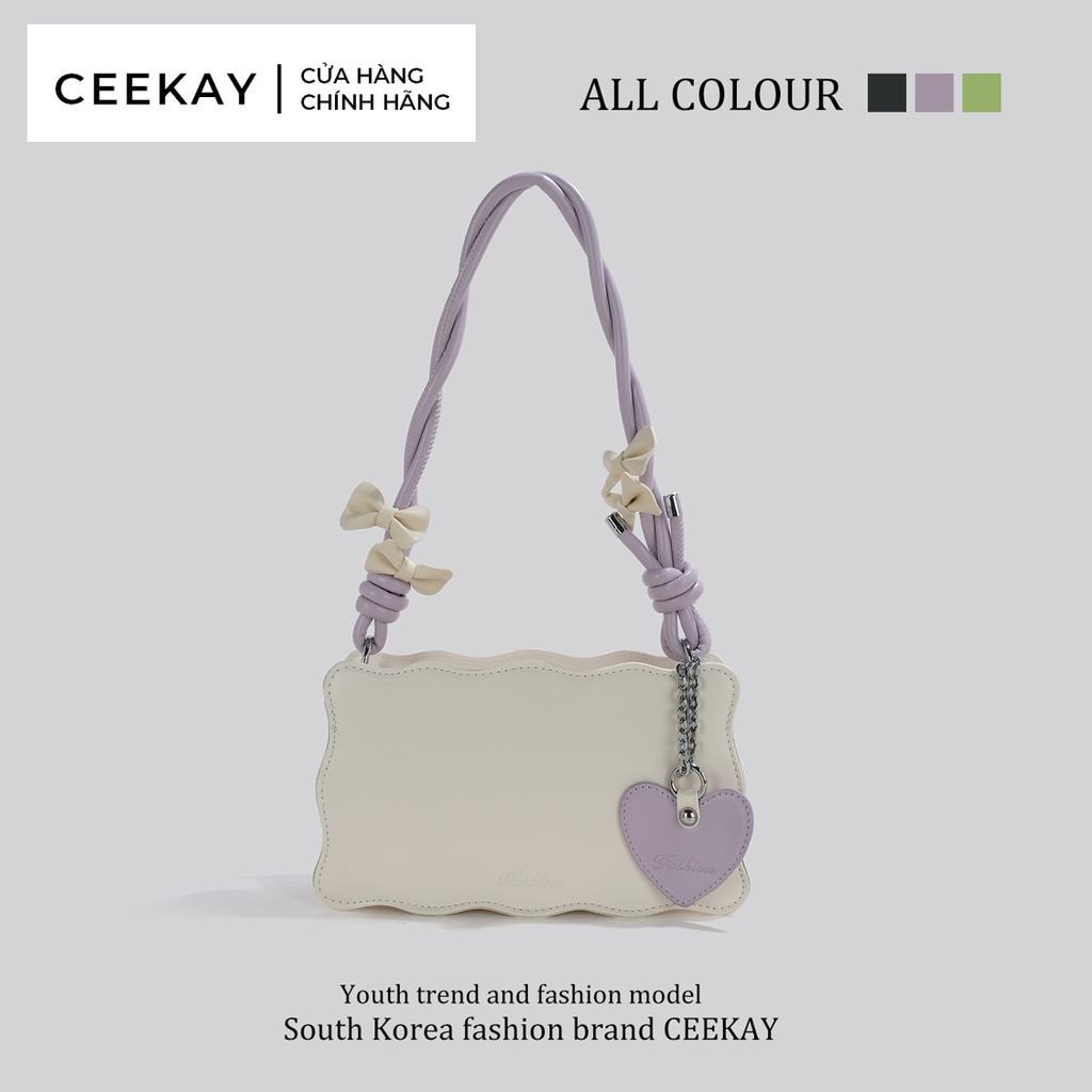 Túi Ceekay chính hãng | Túi xách nữ cao cấp, túi đeo vai, túi lượn sóng hot trend - Full box - CK15