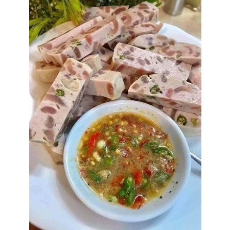 Chả da heo ớt xiêm xanh Huế cây 500g❤️ Tmart - thực phẩm sạch