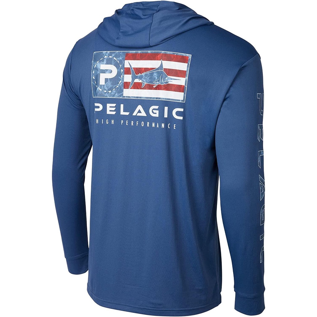 Áo Hoodie Câu Cá Chống Nắng Tay Dài PELAGIC Icono Aquatek Sự Bảo Vệ