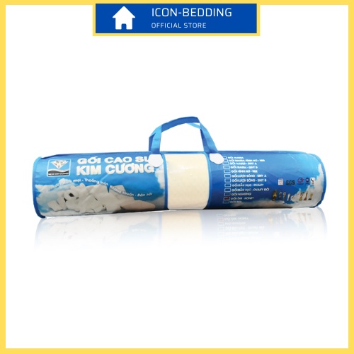 Gối Ôm Cao Su Thiên Nhiên Kim Cương  - Chính Hãng By Icon-Bedding
