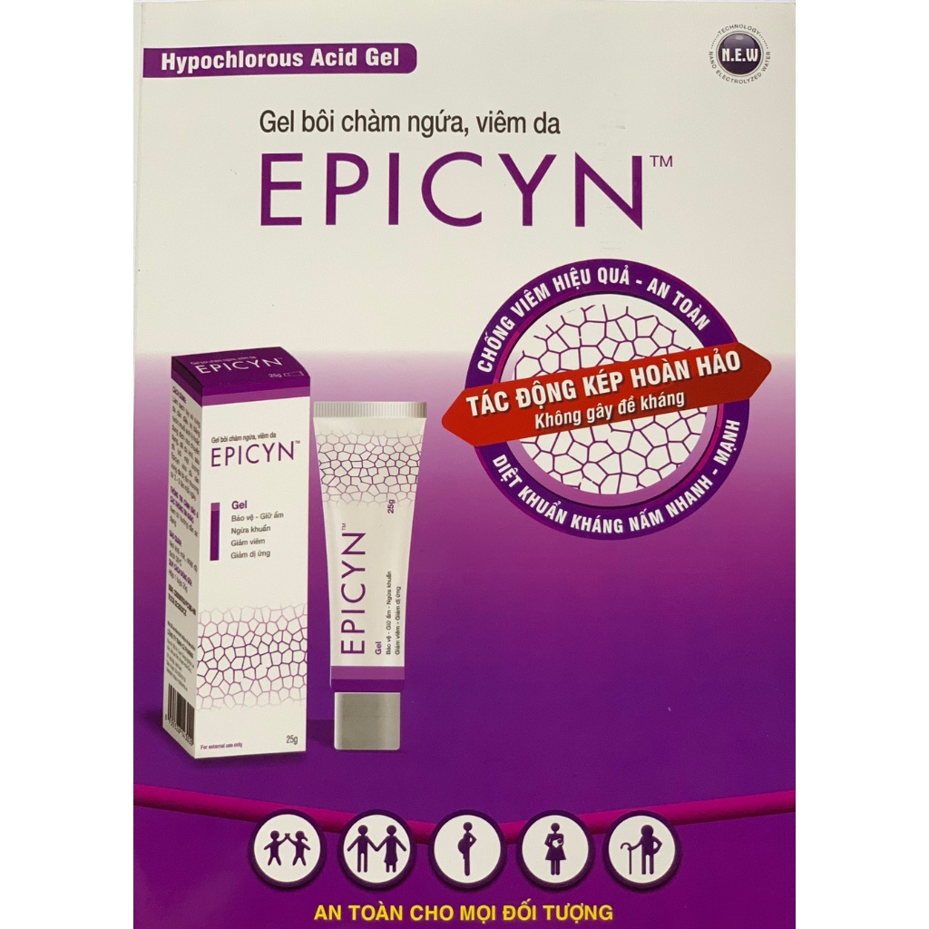 EPICYN - Gel bôi viêm da cơ địa, chàm ngứa, dị ứng, viêm da tiết bã - Nhà Thuốc An Đức
