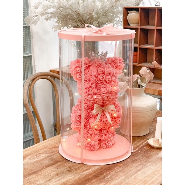 Phôi gấu Bearbrick size 32cm.Gấu Bearbrick dùng gắn hoa.