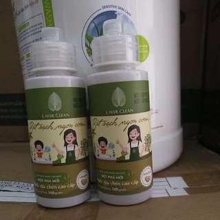 Nước rửa chén bát hữu cơ Layer Clean hương gừng chai 100ml