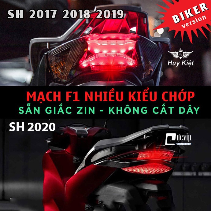 Mạch Chớp Stop F1 Tạo Nháy Đèn Hậu Sau Cho Xe SH 2017 - 2019, SH 2020 - 2023 Phiên Bản Pro Cao Cấp, Sẵn Giắc Zin MS5714