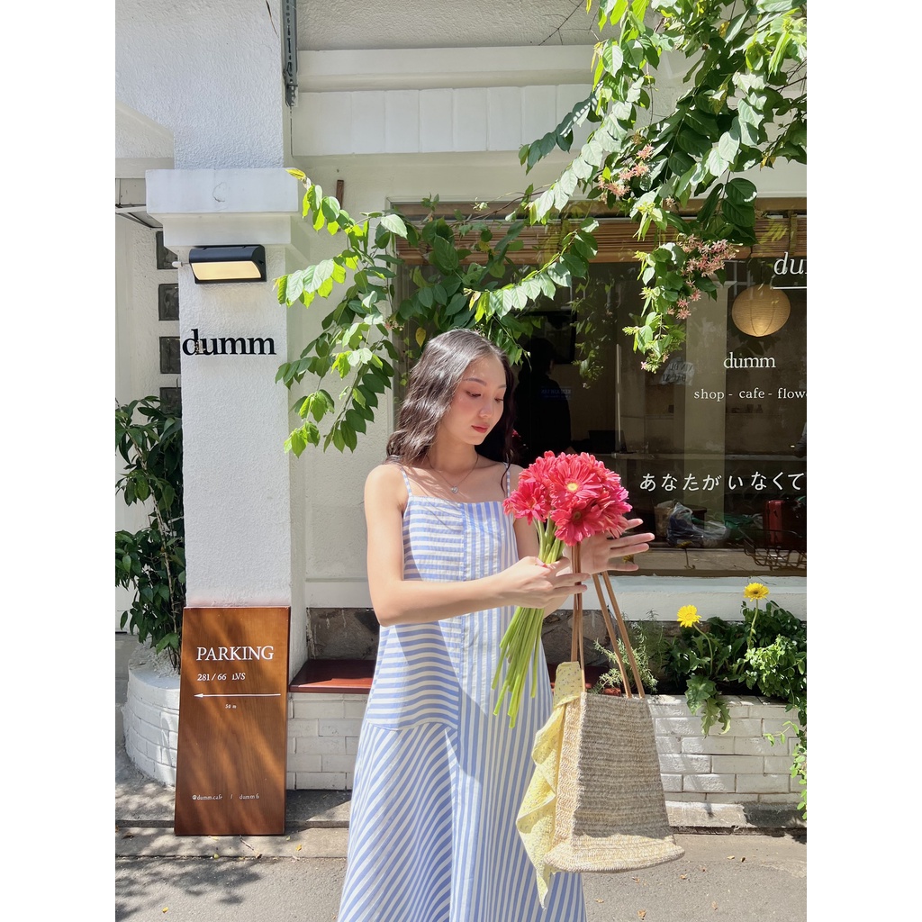 Đầm hai dây dài có sọc LILY DRESS