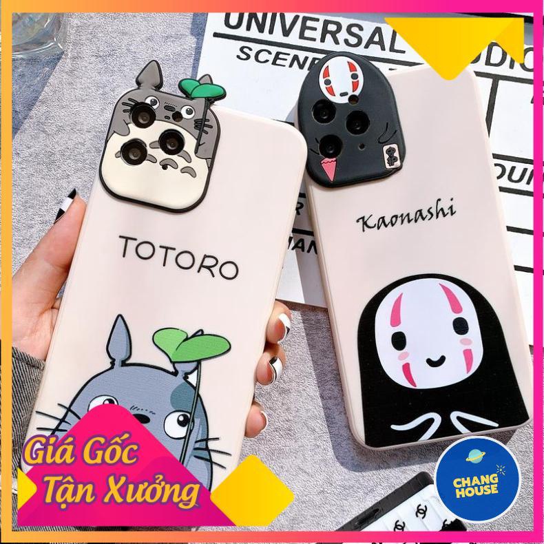 Ốp Lưng Silicon Màu Bảo Vệ CAMERA Kaonashi x Totoro