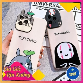Ốp lưng silicon màu bảo vệ camera kaonashi x totoro