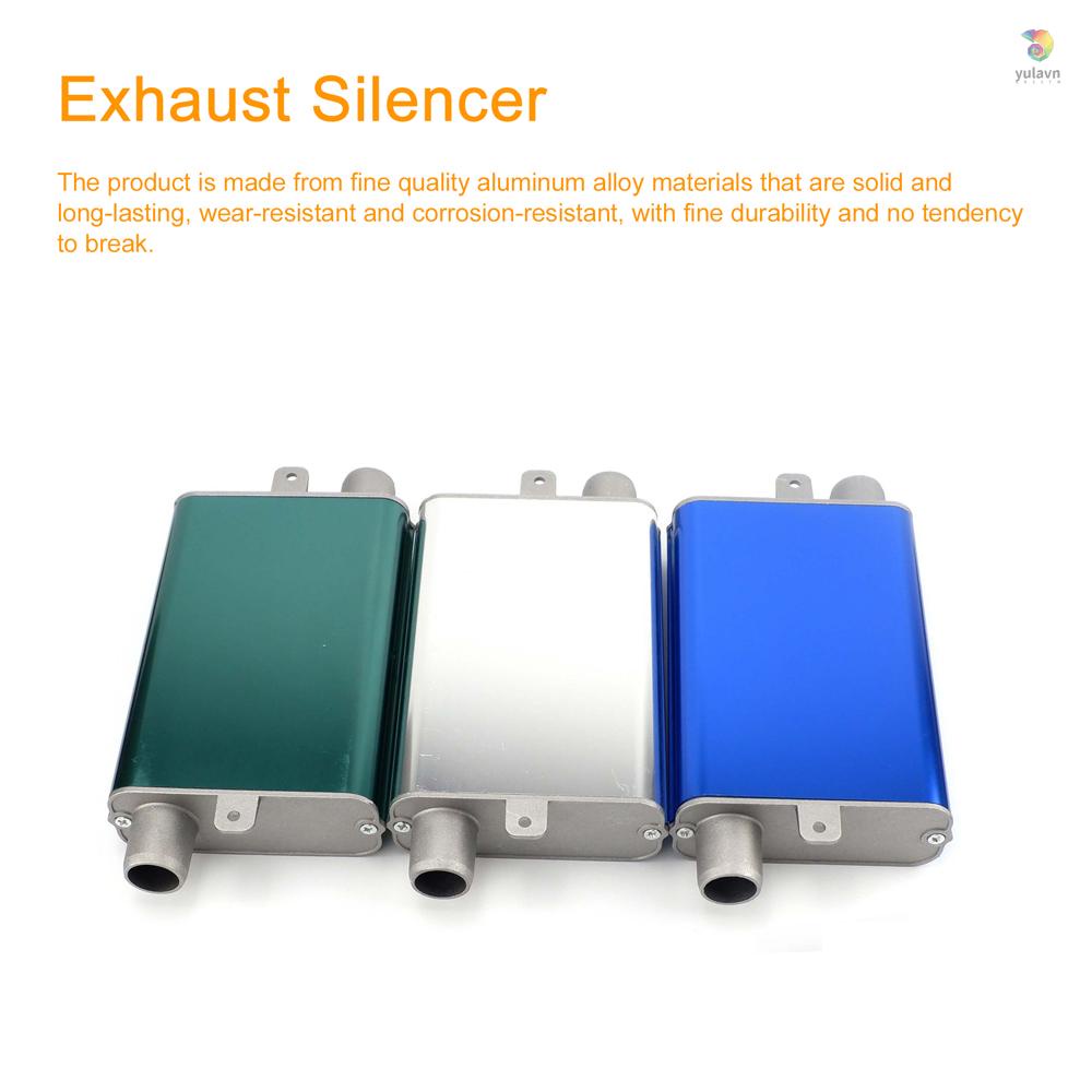 Ống Pô Xả Khí 24mm Giảm Ồn Kèm 2 Kẹp Và 2 Ốc Vít Chuyên Dụng Cho Xe Hơi