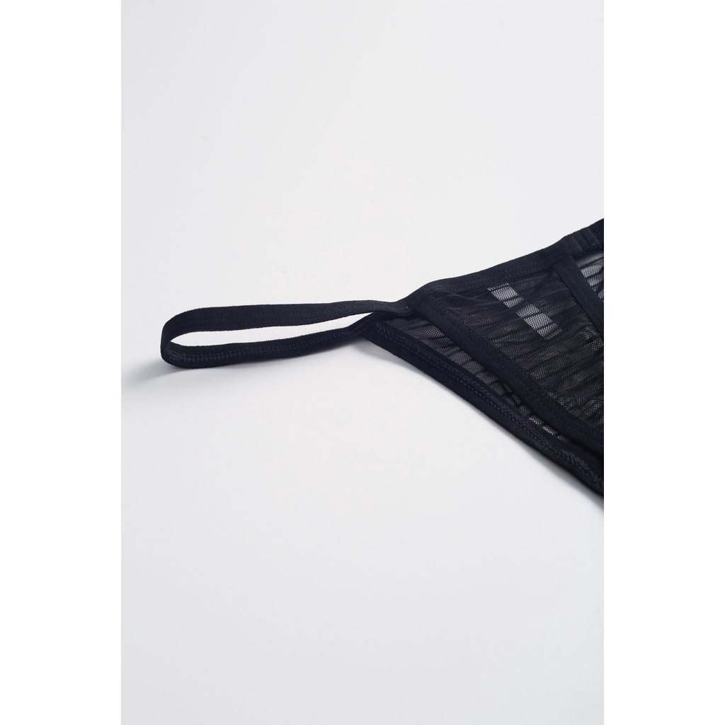 Áo lót Triangle lưới kẻ đen kèm đệm mỏng Lace.thelabel | BigBuy360 - bigbuy360.vn