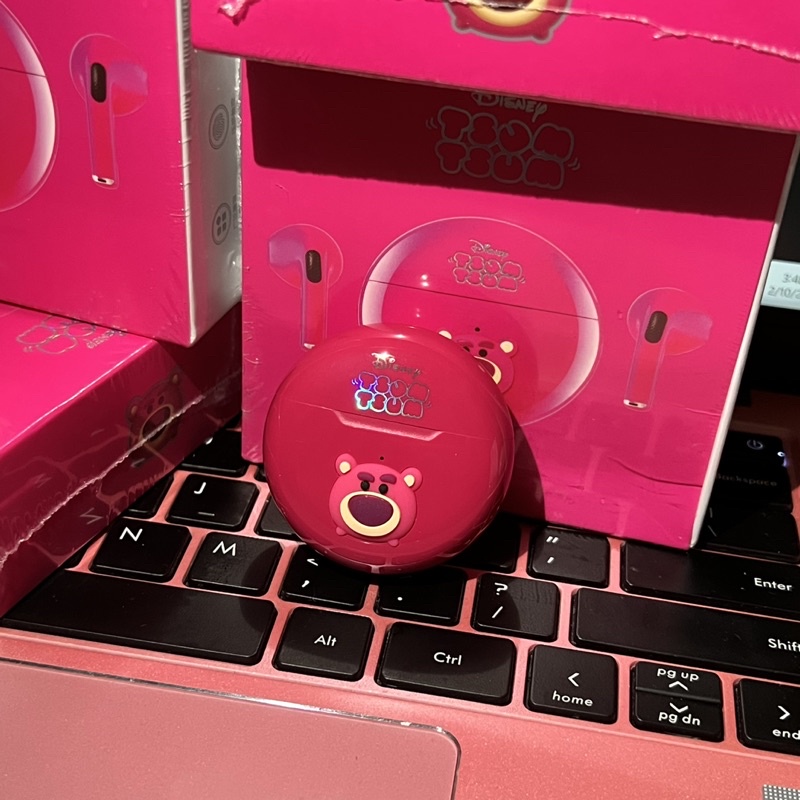 Tai Nghe Bluetooth Tsum Lotso Hồng A11 x Disney Chính Hãng