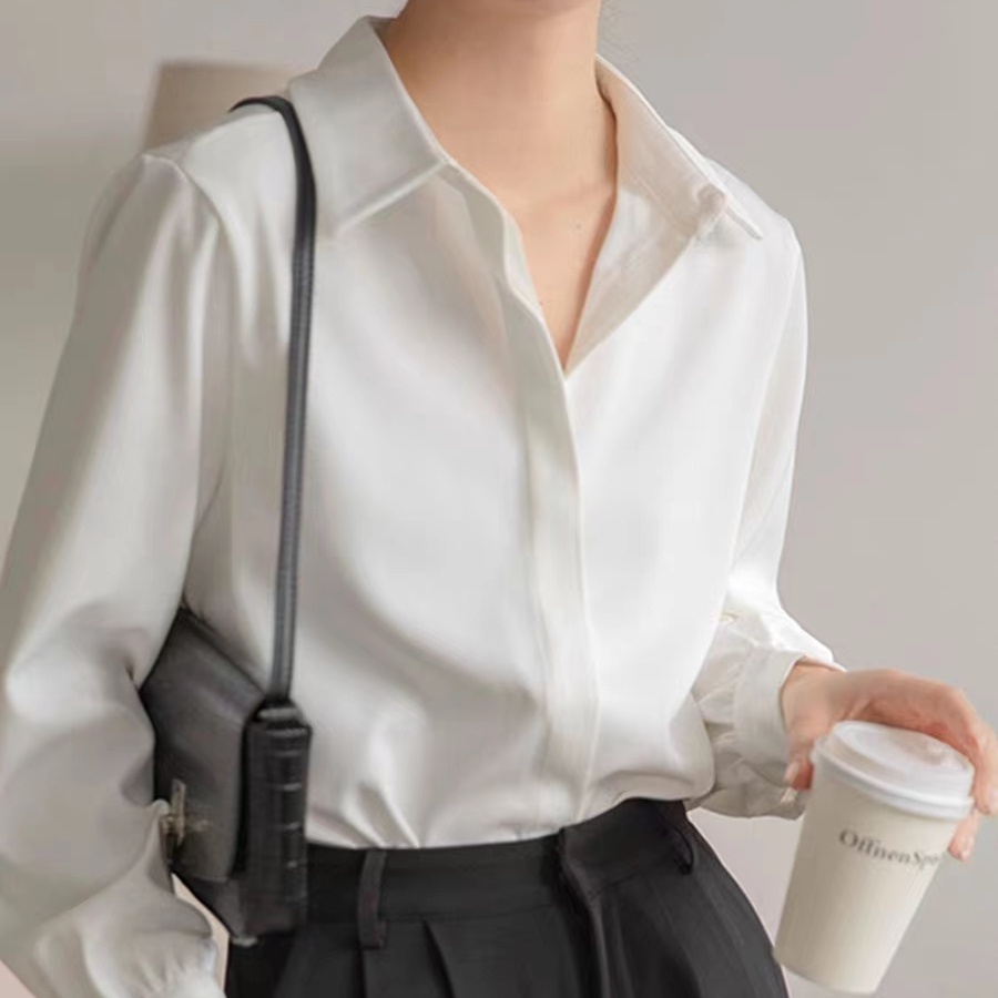 SUXI Áo Sơ Mi Dài Tay Thời Trang Xuân Hè Dành Cho Nữ