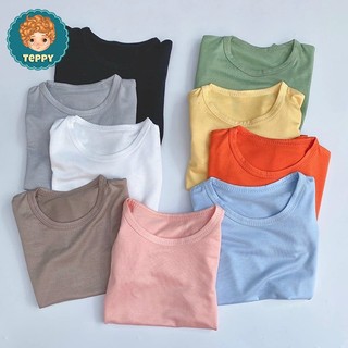 Áo thun trơn basic tay ngắn cho bé trai, bé gái (9 màu)