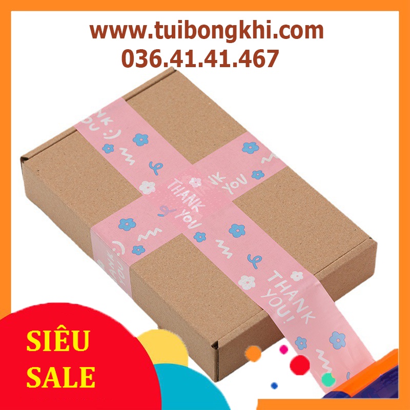Băng keo dính Thank You dài 100m ❤️Freeship❤️ dùng để trang trí đóng gói hàng hóa